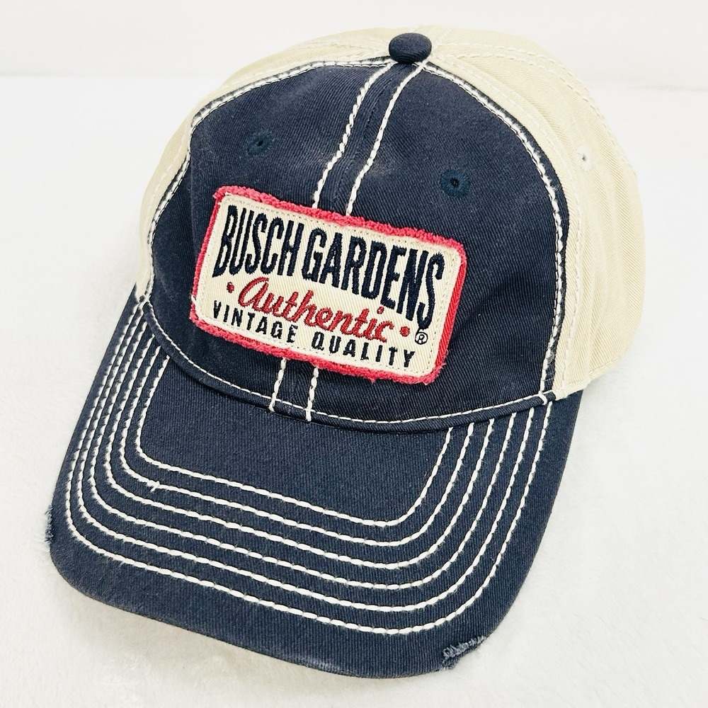 Busch Gardens Authentic Distressed‎ Trucker Women's Hat Cap Adjustable Strapback